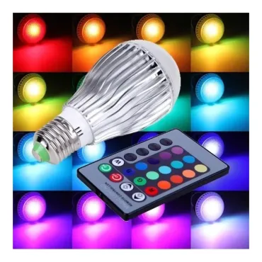 Цветна RGB LED Крушка/Дистанционно управление