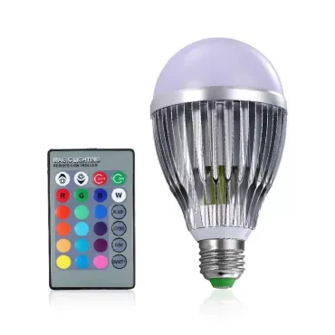 Цветна RGB LED Крушка/Дистанционно управление