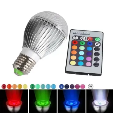 Цветна RGB LED Крушка/Дистанционно управление