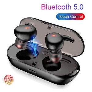 True Wireless Stereo (TWS) Слушалки със зарядна станция и тъч контрол