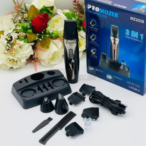 Тример Promozer MZ2028 за коса, брада и грижа за уши и нос 3 в 1