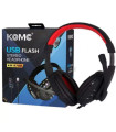 Светещи геймърски компютърни USB слушалки km-9700