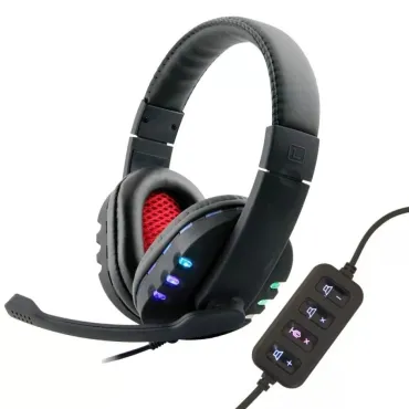Светещи геймърски компютърни USB слушалки km-9700