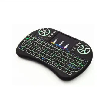 Светеща мини (2.4GHz Wireless) безжична клавиатура с тъч пад
