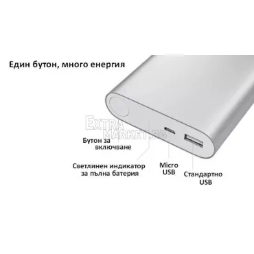 Супер мощна мобилна батерия 10400 mAh