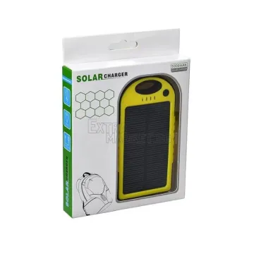 Соларна влаго-удароустойчива мобилна батерия 5000 mAh.