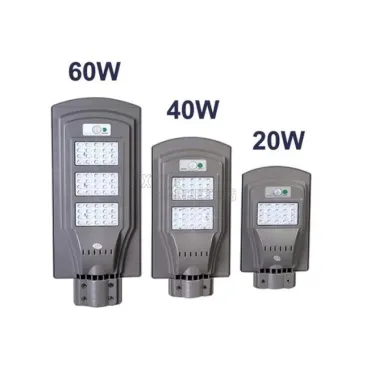 Соларна улична LED лампа (20,40,60 W) с датчик за движение