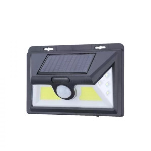 Соларна лампа за външен монтаж 1828B с COB/LED диоди и сензор за движение