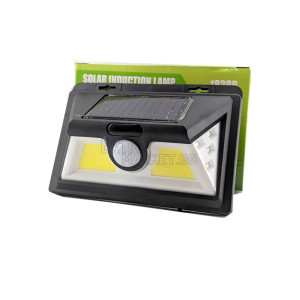 Соларна лампа за външен монтаж 1828B с COB/LED диоди и сензор за движение