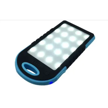 Соларна 20000 mAh мобилна батерия с LED осветителен панел 20 диода
