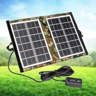 Соларен панел 6V-7W в комплект с мобилна батерия 8000 mAh.