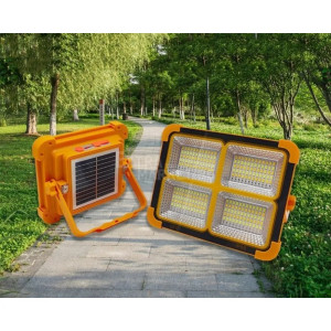 Соларен LED прожектор за външно осветление с USB зареждане