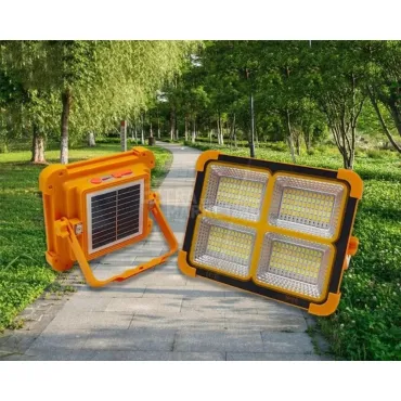 Соларен LED прожектор за външно осветление с USB зареждане