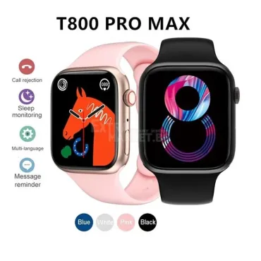 Смарт часовник T800 pro max - получаване на известия, обаждане, здраве, спорт
