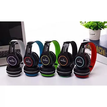 Слушалки Stereo/Vanguard/Bluetooth/LED/MP3/Radio-Безжични