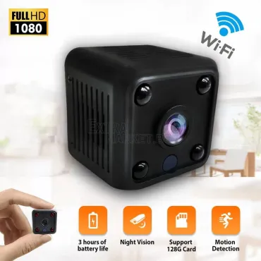 Шпионска мини HD 1080P WiFi камера с 160 градуса ъгъл на заснемане