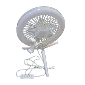 RGB LED лампа с вентилатор с трипод и стойка за телефон