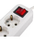 Разклонител 4 гнезда с копче за изключване 16А/250V