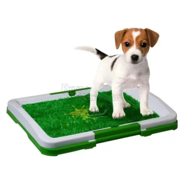 Puppy Potty Pad тоалетна за куче/котка с решетка и изкуствена трева