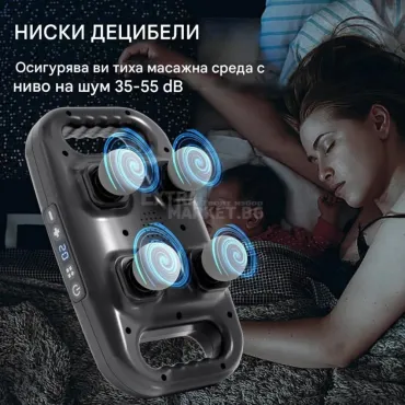 Професионален масажен уред масажор за мускули с четири глави