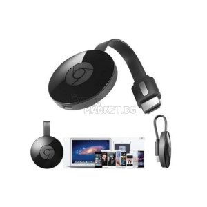 Приемник Chromecast който предава картина от телефон към телевизор