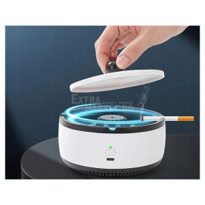 Преносим USB пепелник с йонизатор и LED осветление