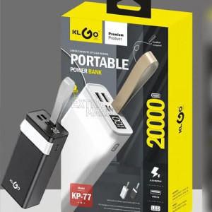 Power bank KLGO с LED дисплей и капацитет 20000mAh