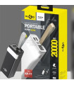 Power bank KLGO с LED дисплей и капацитет 20000mAh