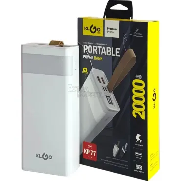 Power bank KLGO с LED дисплей и капацитет 20000mAh