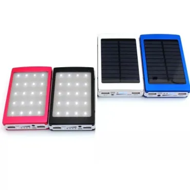 POWER BANK-Батерия 60 000 mAh 20 LED диода панел+соларно зареждане