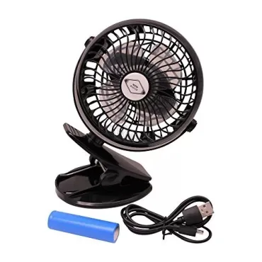 Портативен мощен вентилатор Go Fan със щипка въртящ се на 360 градуса