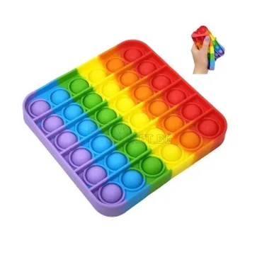 Pop it Fidget квадрат 36 балончета занимателна анти стрес игра попит