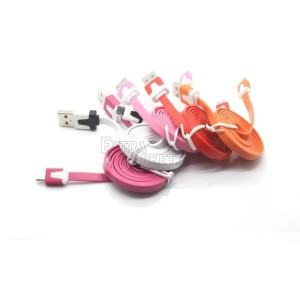 Плосък кабел за пренос на данни micro USB към USB 2.0