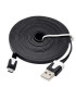 Плосък кабел за пренос на данни micro USB към USB 2.0