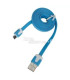 Плосък кабел за пренос на данни micro USB към USB 2.0