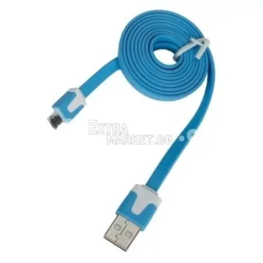 Плосък кабел за пренос на данни micro USB към USB 2.0