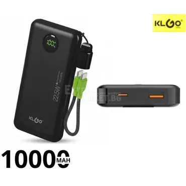 Пpeнocимa бaтepия с дисплей Power Bank КLGО 10000 mAh.