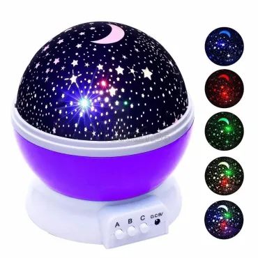Озаряваща нощна звездна лампа Rotating Star master