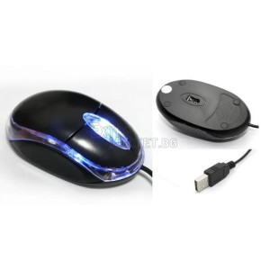 Оптична светеща мишка с модерен и ергономичен дизайн