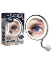 Огледало за гримиране Flexible Mirror (10 пъти увеличение+LED осветление)