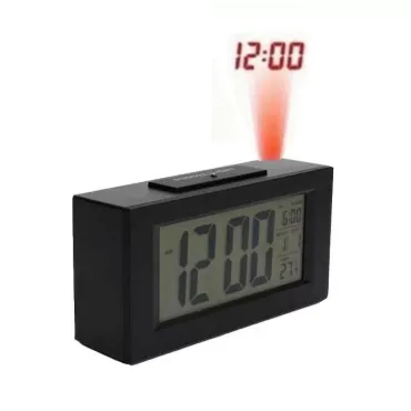 Настолен (за бюро) LCD прожекционен Voice control часовник