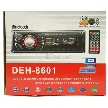 Мултифункционално Bluetooth радио за автомобил с дистанционно DEH-8601