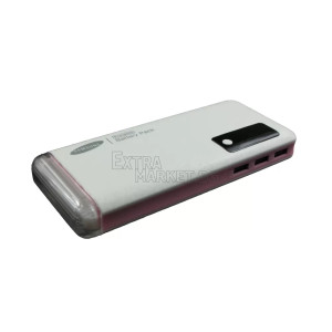 Мощна батерия Power Bank с дисплей и фенер - 35000 mAh