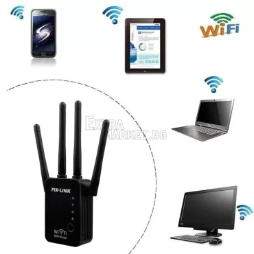 Мощен Wi-Fi повторител с 4 антени