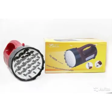 Мощен Led фенер YAJIA с вградена акумулаторна батерия
