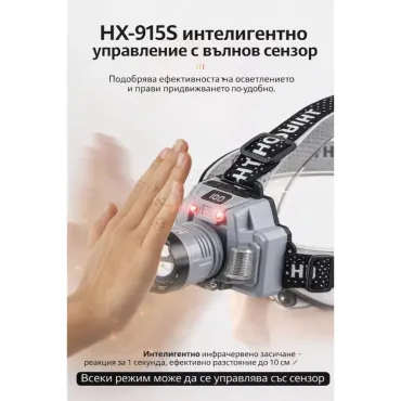 Мощен челник със сензорно управление - с едно махване на ръката - HX-915S