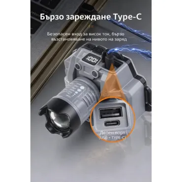 Мощен челник със сензорно управление - с едно махване на ръката - HX-915S