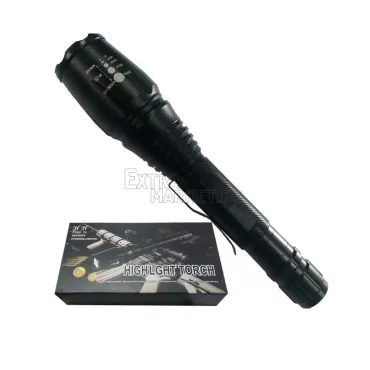 Мощен акумулаторен метален CREE LED T6 фенер със зуум функция