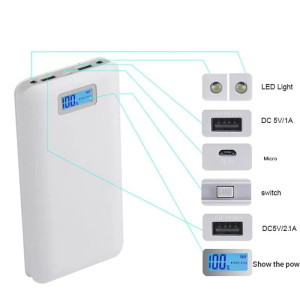 Мобилна батерия Power Bank с дисплей 30000 mah за телефон