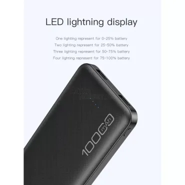 Мобилна батерия AWEI Power Bank 10000 mah за телефон/таблет